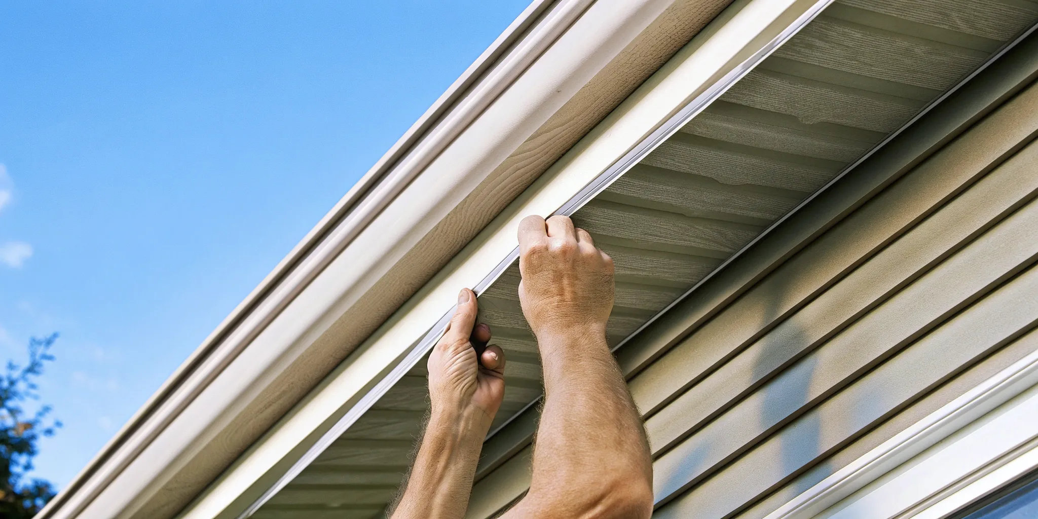 Following vinyl siding installation instructions to correctly install a starter strip.