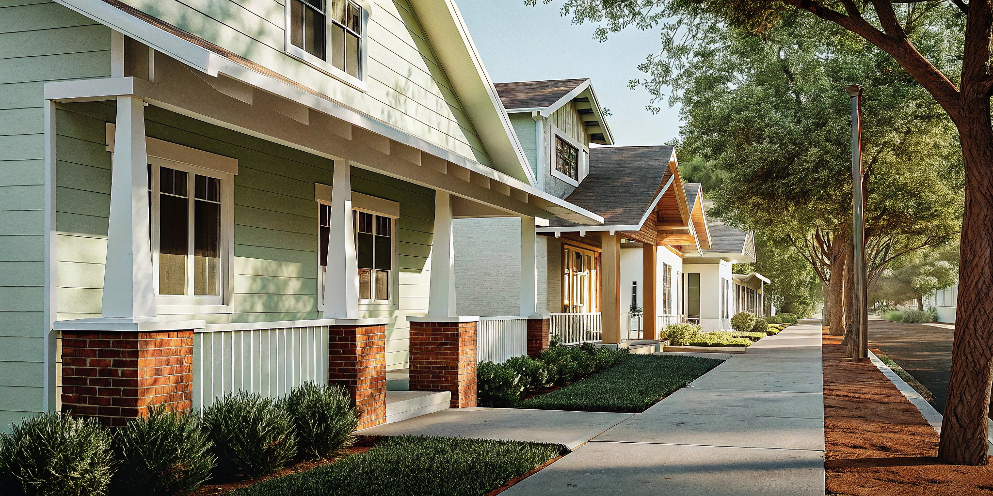 Professional residential exterior painters' finished work on a freshly painted home.